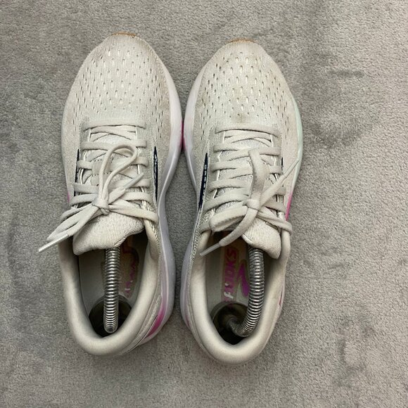 Brooks Womens Ghost 16 1204071D175 Gray Running Shoes Sneakers Size 8D Wide - Picture 3 of 9